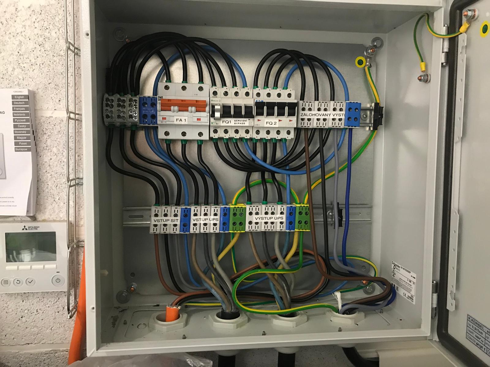 Rekonstrukce elektroinstalace v bytě Hradec Králové